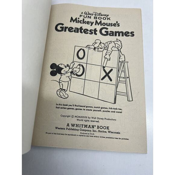 Vintage Whitman Walt Disney Fun Book: Set of 3 Mickey Mouse x2 , Pluto, NEW 1977 - Picture 7 of 12